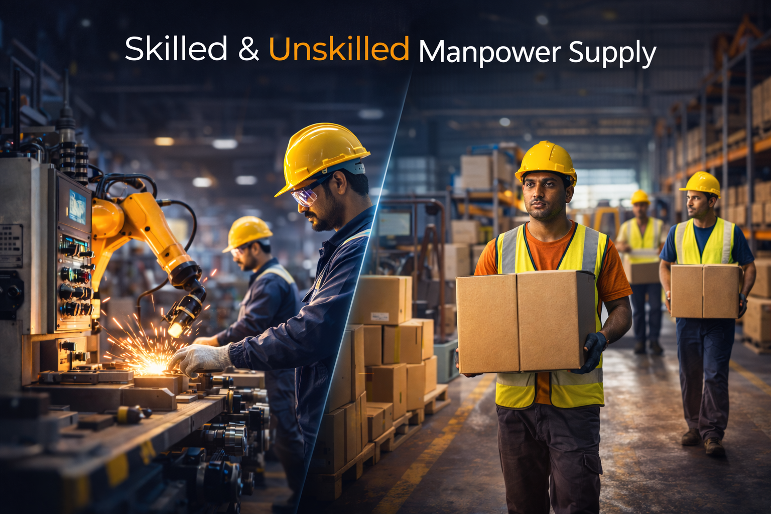 Skilled and unskilled manpower supply